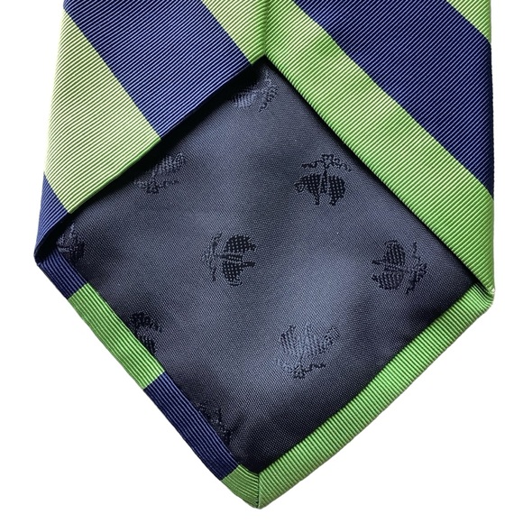 Brooks Brother Makers Silk And Cotton Blend Tie Striped - Picture 5 of 9